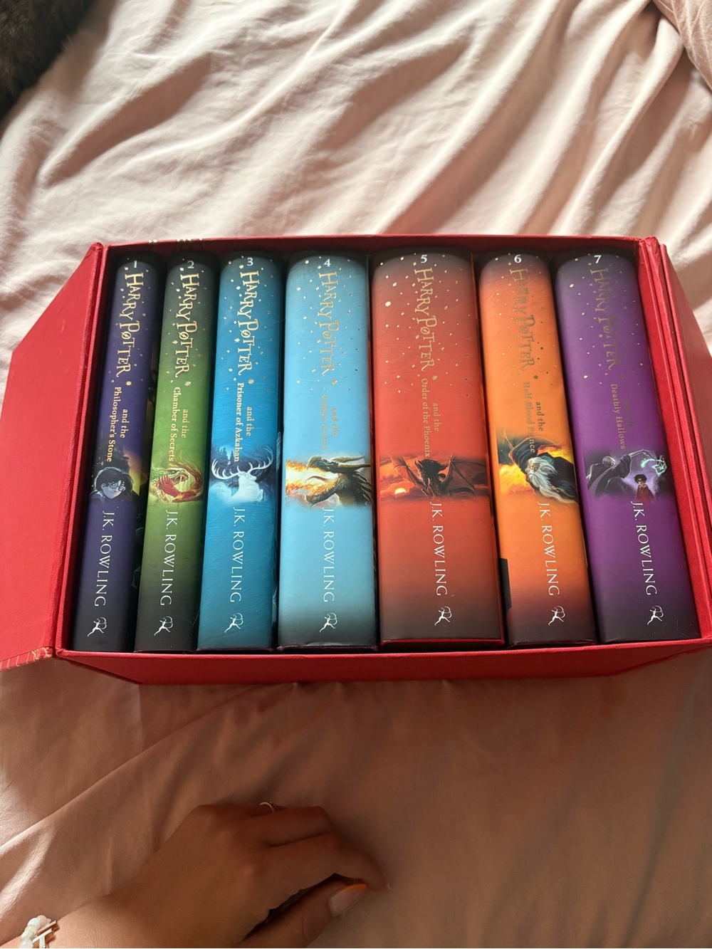 Harry Potter 7-Book Boxed Set - Colorful Hardcover Collection